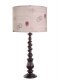 St. Croix (Red) Table Lamp with Italian Postmark Shade