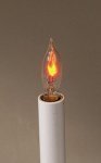 Clr 3.5W Flckr/Flm-Tp Bulb-2P