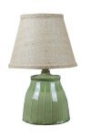 Cambridge Ceramic Green Burlap Shade