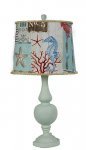 Durbin Spa Blue w/ Coastal Patchwork Shade