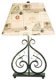 Deux Scrolls Accent Lamp with Wine Label