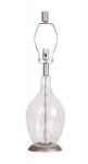 Divino Clear Glass Table Lamp Base
