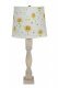 Gables Washed Wood Finish 30" Table Lamp Sunflower Shade