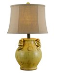 Gruyere Ceramic Urn Table Lamp with Shade